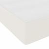 Box Spring Bed Cream and White 80 x 200 cm Cord Fabric