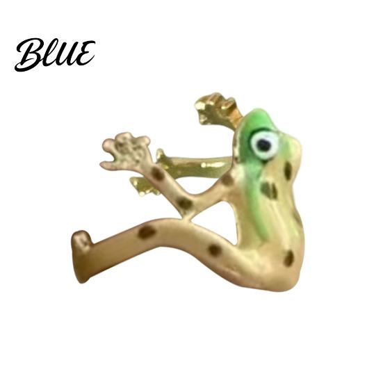 Animal Design Ring 1/3Pcs Frog-Shaped Set Alloy Electroplated Finger Frog