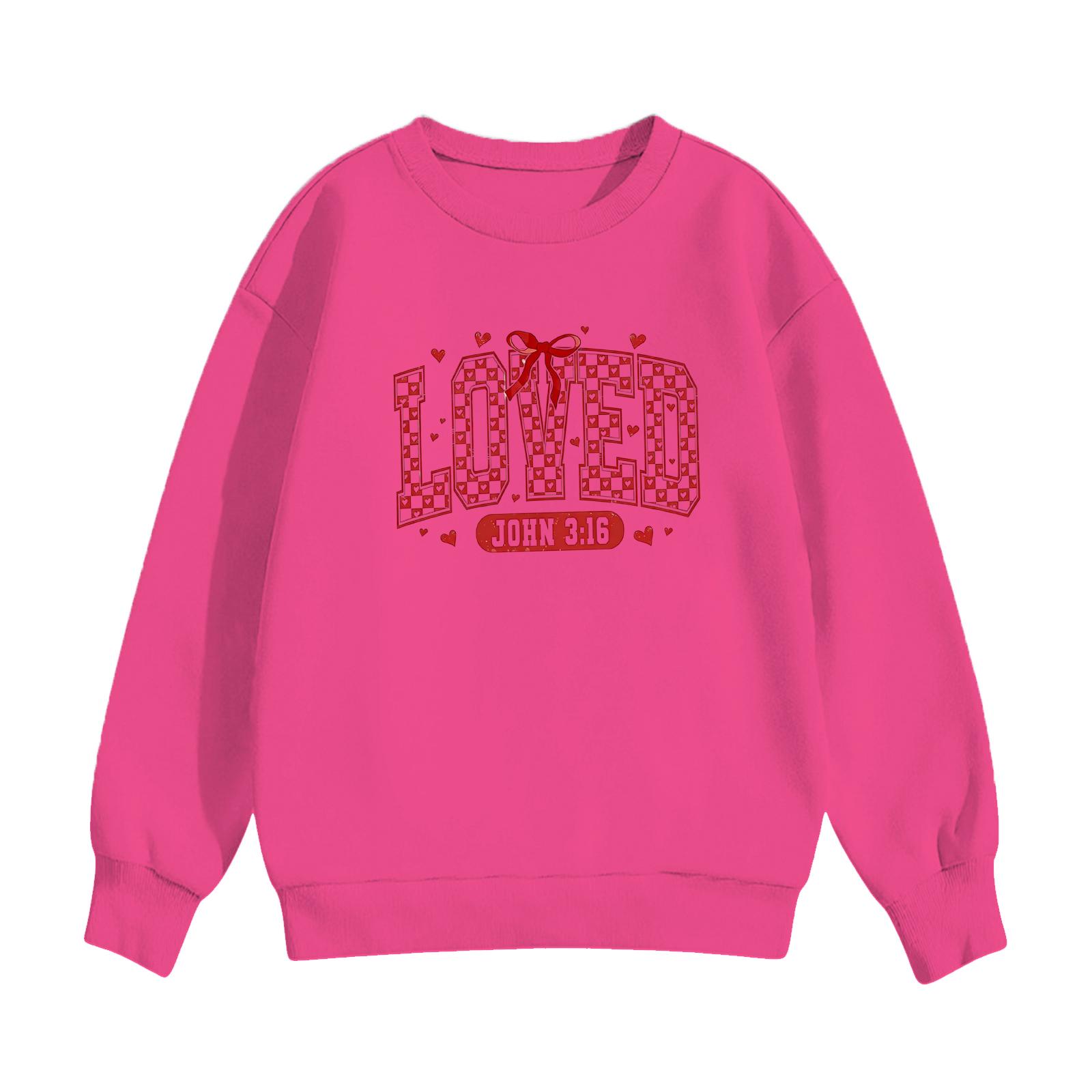 

Children s Casual Round Neck Printed Pullover Long,sleeved Hooded Sweatshirt Top 160