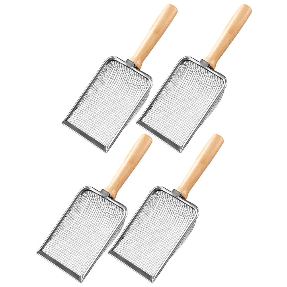 

Удобная рукоятка Садовая лопата Сито для почвы Деревянная ручка Лопата 2+2.8+3.8+5mm