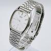 Used Vintage SEIKO Chariot Men's Watch Square Slim Dress Watch Old White Dial