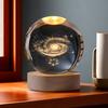 Faux Crystal Ball Night Light 3D Space/Cloud/Astronaut Engraved Clear Ball with LED Light for Bedroom Living Room Birthday Gift for Teens Boys Girls