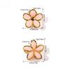 6Pcs Frangipani small hairpin female high-end sense of disc hair ponytail clip jelly color cute shark clip