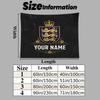 Custom Name England national team Printed Tapestry – Wall Hanging for Bedrooms, Dorms, and Home Decor