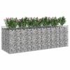 Gabion Raised Bed Set 3 Pcs Silver