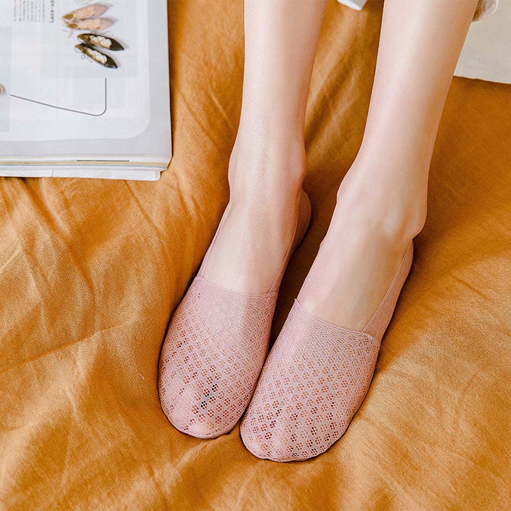 

Невидимые тонкие цветочные кружевные нескользящие носки-лодочки с мелким горлом сетчатые носки-тапочки женские носки