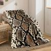 Snake Print Cozy Blanket Bedroom Blanket for Livingroom Couch Lunch Break Soft Throw for Friend's Festival Gift