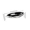 Leaf-Shaped Tray Decorative Aluminum Lustrous Metal Leaf Platter