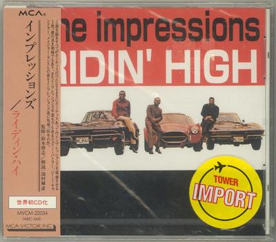 CD IMPRESSIONS - Riding High  MVCM22034 MCA Records 1994 Japan ObiSoul/Funk Used