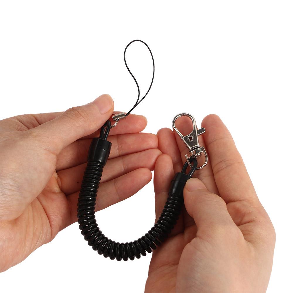 Handy Schutz Spirale Telefonleitung Laufendes Handy Seil Federseil Schlüssel Lanyard Elastisches Seil Bungee-Seil Handy-Riemen