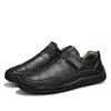 Men's Plus Size Simple and Fashionable Low Cut Casual Sports Shoes Handmade Outdoor Casual Leather Shoes
