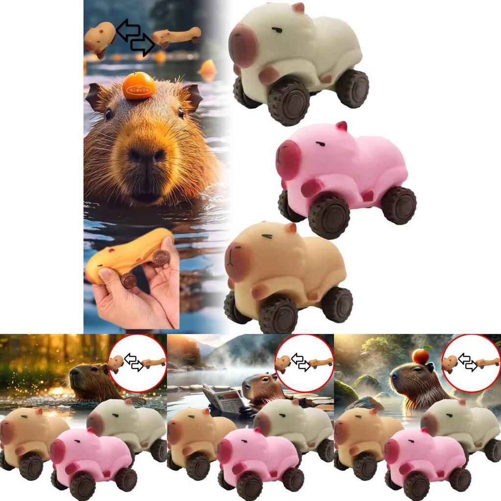 Creative New Capybara Stress Relief Toy Unique Stretchy Rolling Slider Fun Pack