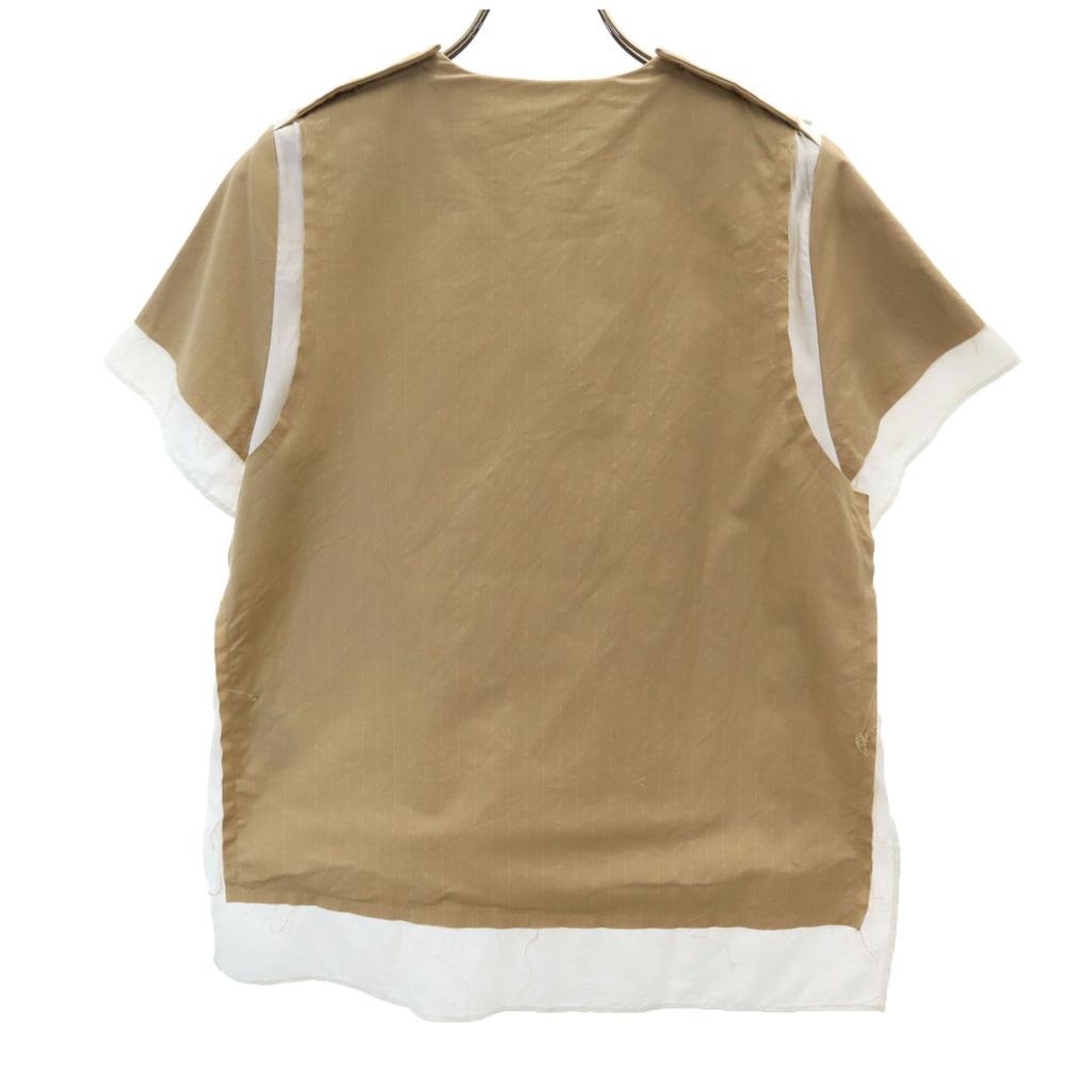 Ray Beams Made In Japan Short Sleeve Cut Beige Women Used