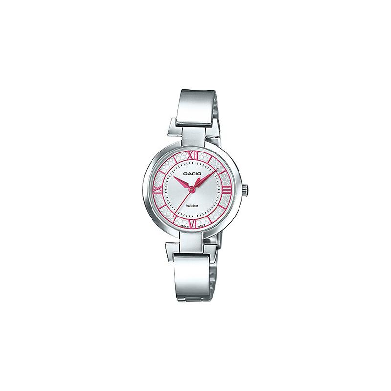 

Casio STANDARD series 50 meters waterproof and elegant quartz movement stainless steel strap Japanese and Korean watch women s watch LTP-E403D-4A срібний