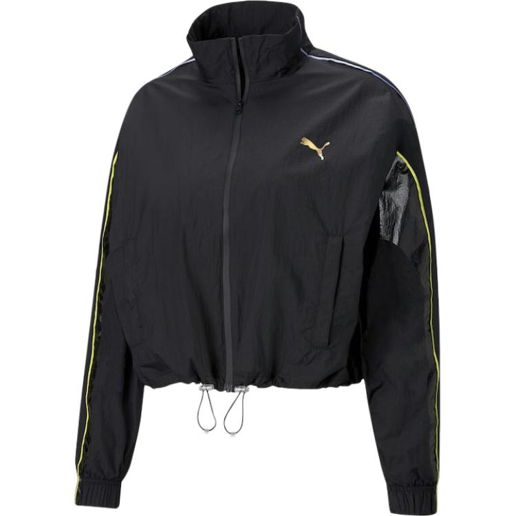 PUMA Women s Cropped Woven Track Jacket 530849-01 M