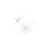 Clear Xmas Tree Hanging Ornaments Acrylic Snowflake Piece Crystal Christmas Tree Pendants  Home