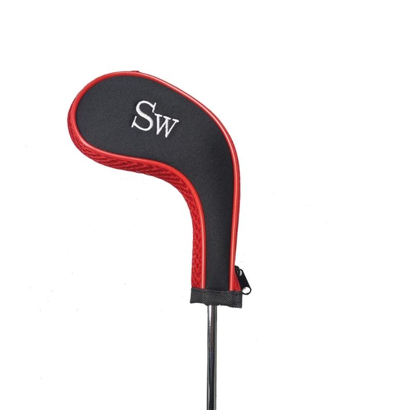 10Pcs Mesh Fabric Golf Head Cover Golfs Club Head Golf Wedges Cover with Number