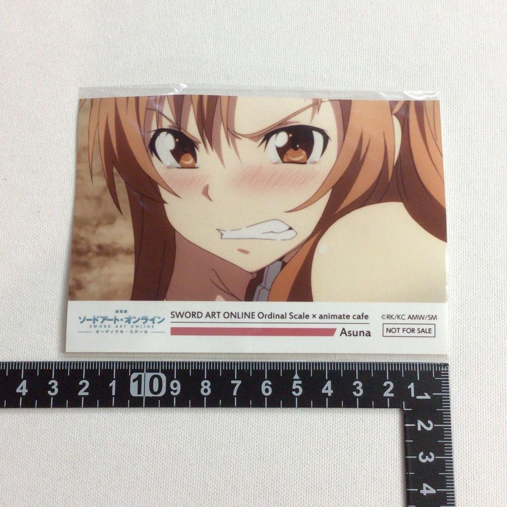 [USED] Sword Art Online Asuna Animate Cafe Bromide Bonus