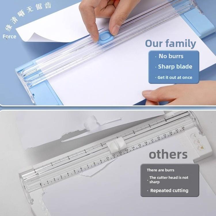 1PC Portable Mini Two-way A4 Paper Cutter Manual Cut Photo Card Machine Office Paper Cutter Handbook Artifacts