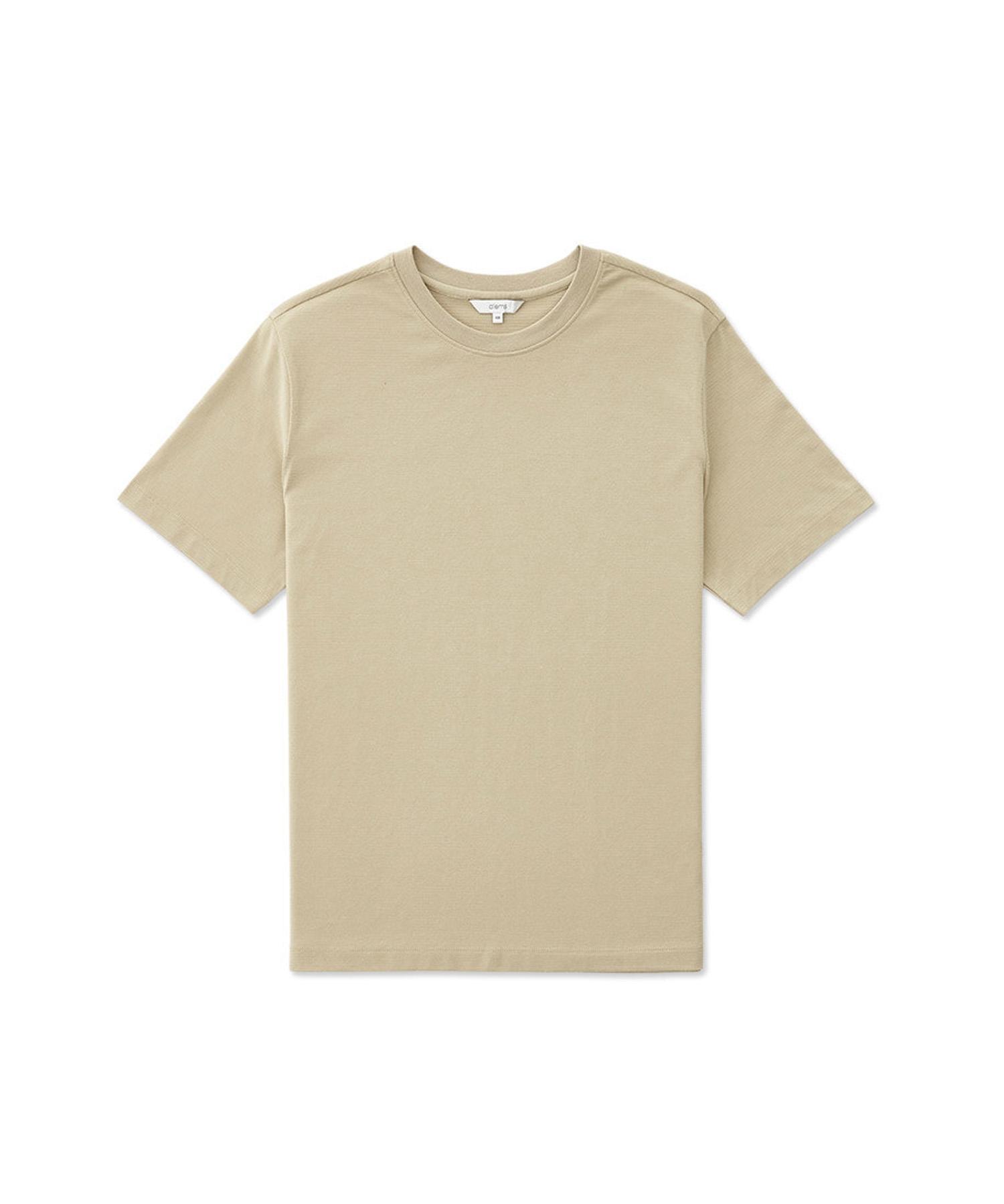 Stico Diems Textured Round Neck T-Shirt Yellow_Dtsub07Csy Yellow/110