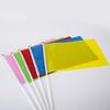 50 Stück Handwimpel Mini Polyester Unifarbene Quadratische Partyfahnen Feier Dekoration Wimpel Partybanner