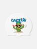 BARREL Cactus Silicone Swim Cap White (B6Suasc012Wht)