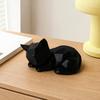 3D Printed Sleeping Cat Figurines Geometric Cat Statue Minimalist Cute Cat Art Crafts