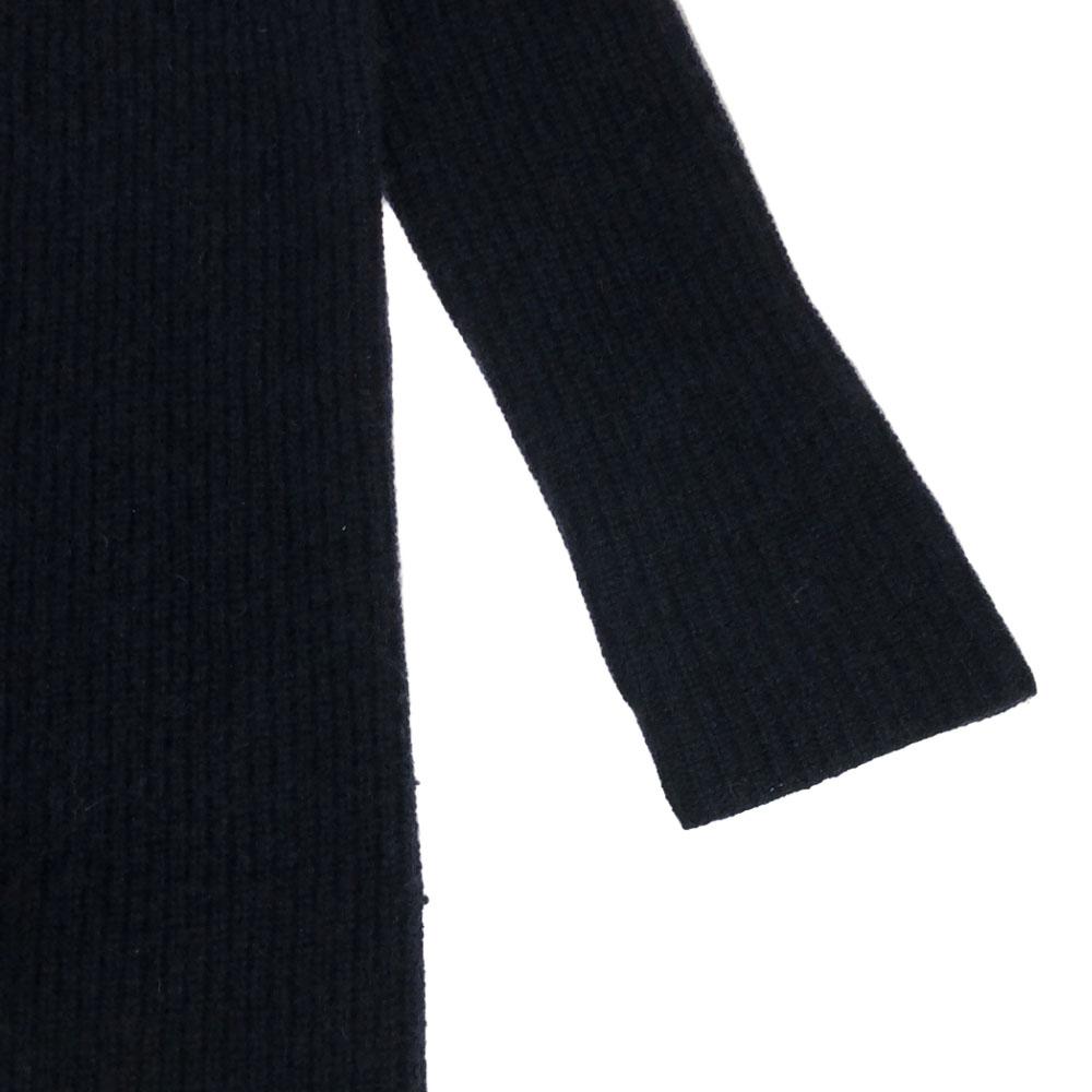 Jonnlynx Wool Long Sleeve Knee-length Dress M Navy Women Used