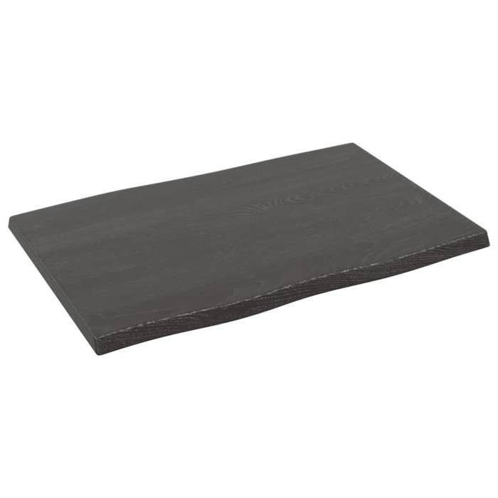 VidaXL Dessus de table bois chêne massif traité bordure assortie 363995
