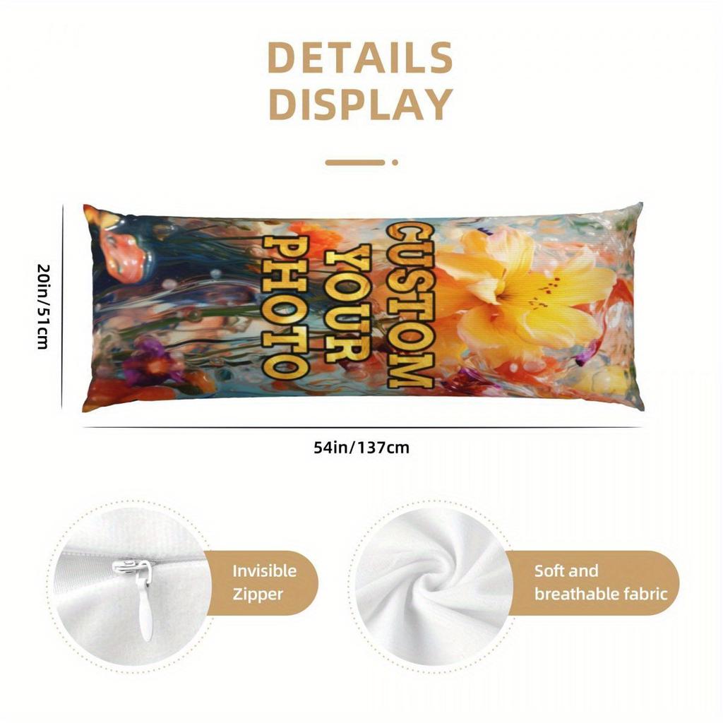 A Polyester Plush Pillowcase That Can Be Customized with Personal Photos, Featuring a Humorous Design and Double-sided Printing.