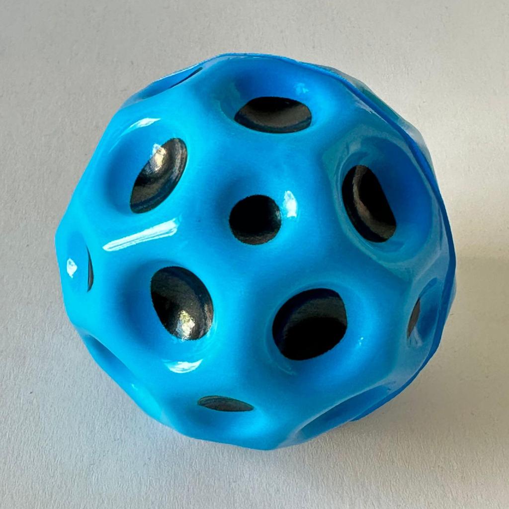 7cm High-Rebound PU Bouncy Ball - Coral Moon Rubber Wrist Toy, Hot Seller