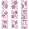 Lace Fake Tattoo Temporary Tattoo Red Mehndi Stickers Red Henna Tattoo Decals  Women/Lady