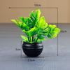 with Flowerpot Monstera Leaf Artificial Plant Green Leaves Simulation Green Plant  Desktop Ornament