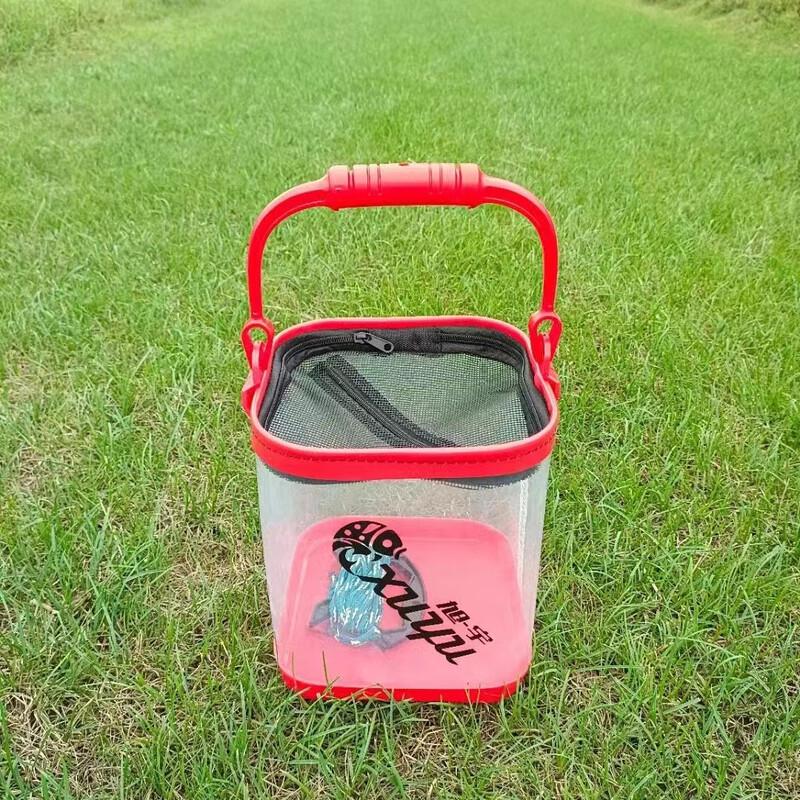 

Foldable Outdoor Transparent Fishing Water Bucket