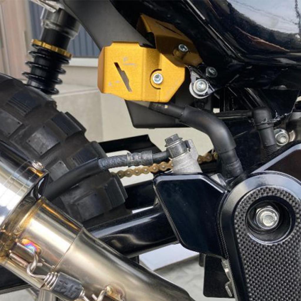 LEDISHUN Fluid Tank Protector for Honda Dax 125 and Monkey 125 (Silver)