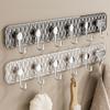 6 Hooks Coat Rack Wall Mounted Hook for Kitchen Bathroom Clothes Hanger