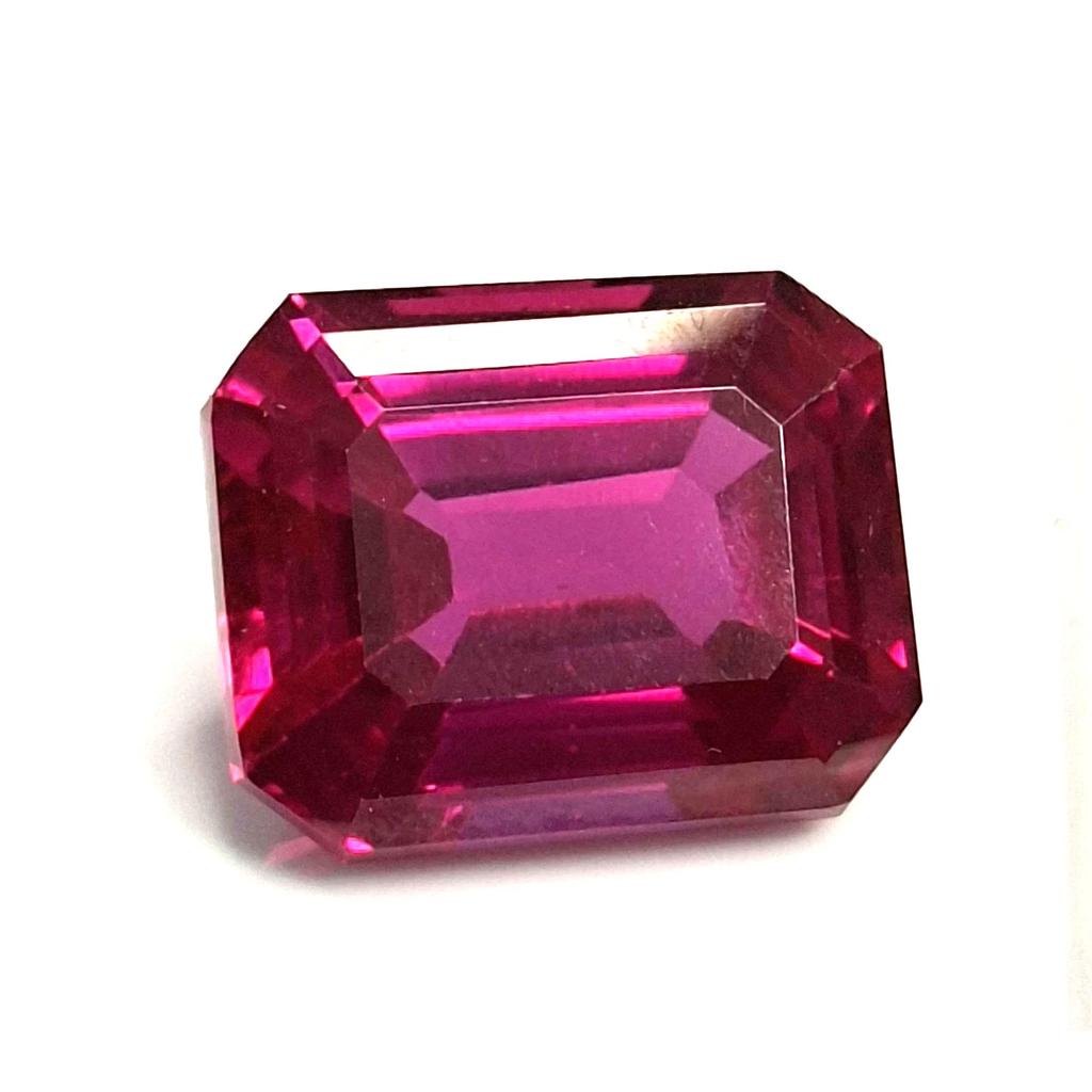 Natural Rhodolite Garnet 11-13 Ct Emerald Cut Certified Stunning Loose Gemstone