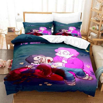 Neues Kawaii Steven Universe Bettwäsche-Set Einzelbett Twin Full Queen King Size Bettset Erwachsene Kind Schlafzimmer 3D Druck Anime Bettlaken-Set