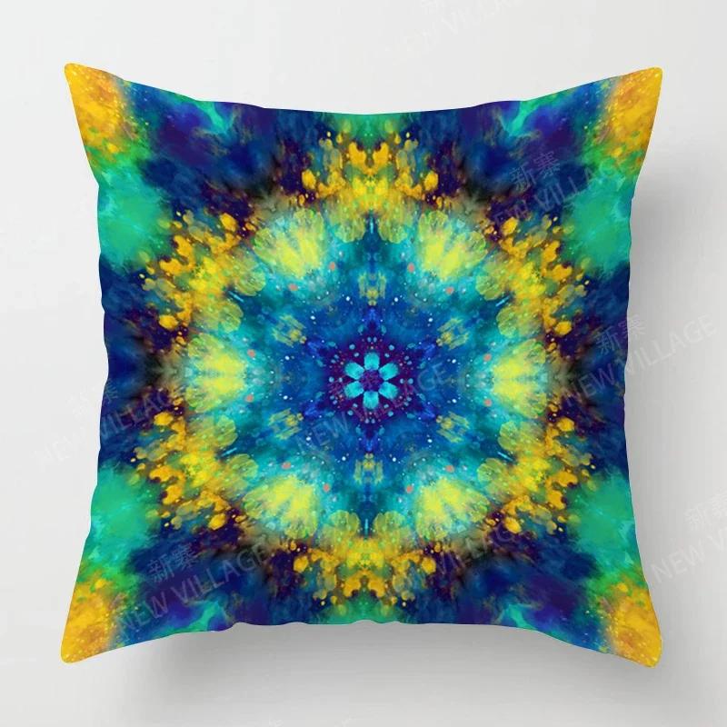 Herbstliche Heimdeko Herbst Wohnzimmer Überwurf Kissenbezug Sofa Boho Kissenbezug Mandala