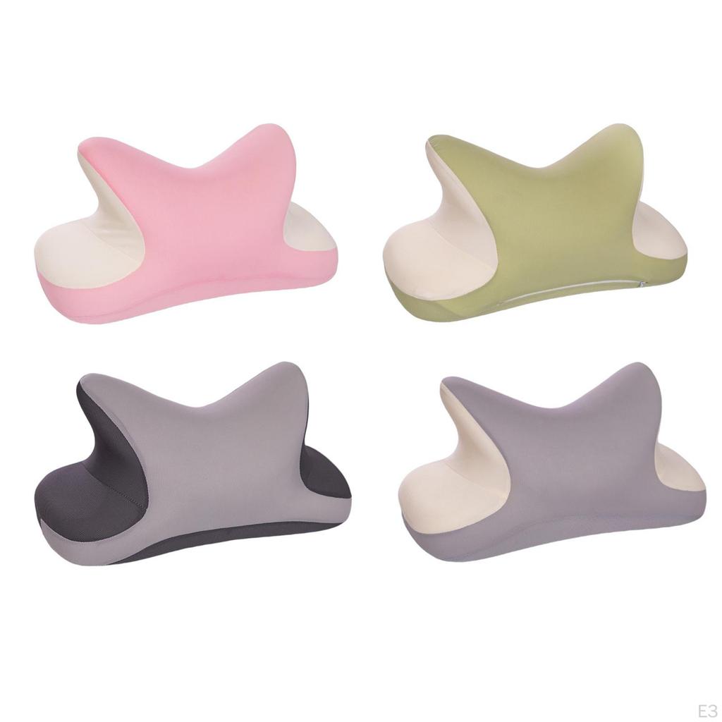 Office Nap Pillow Elegant Neck Support Ice Silk Desk Sleeping Napping Green