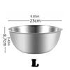 1/3pcs Stainless Steel Bowls with Scale Line Large Capacity Durable Food Storage Bowl Sets for Outdoor Camping Cooking Salad Bow