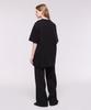 Kankeu Side Slit T-Shirt - Black