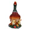 Mallard Duck Decor Garden Statue Resin Duck Mother with Ducklings Figurine Lawn Ornament Yard Animal Sculpture for