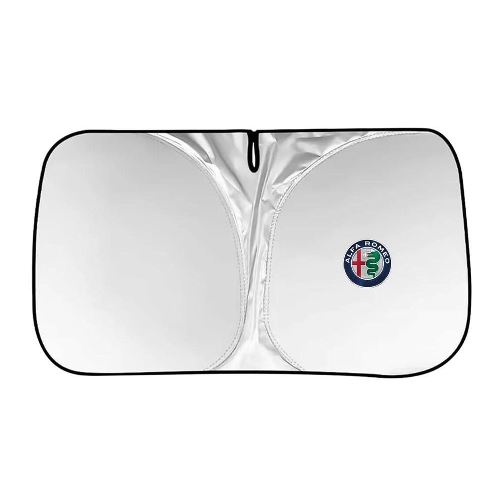 Car Sticker For Alfa Romeo 159 147 Car Folding Windshield Sunshade Cover Front Window UV Protection For Alfa Romeo 147 159 Giuli zj3