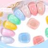 MEET ACROSS 8ml Shimmer Nail Gel Nude Pink Blue Glitter Sequins Rainbow Shimmer Glitter Gel Nail Polish Soak Off UV Gel Varnish