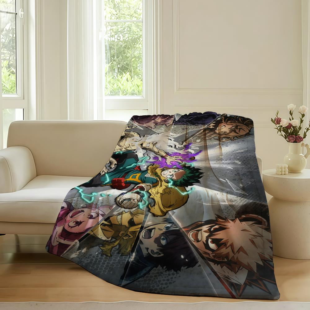 Adventure Anime My Hero Academia Blanket For Sofa Office Bed Plane Travel Sleep Read Relax Camping Soft And Warm