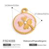 Stainless Steel DIY Jewelry Accessories Cartoon Enamel Pendant for Bracelets and Necklaces