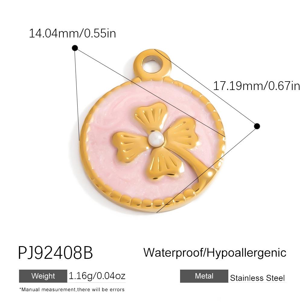 Stainless Steel DIY Jewelry Accessories Cartoon Enamel Pendant for Bracelets and Necklaces