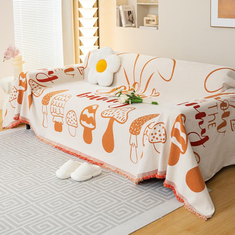 Sofabezug Stoff Rutschfest All-Inclusive Verdickt Sofa Handtuch Vier Jahreszeiten Universell Sitzbezug Überwurf Matte Staubdichte Decke