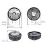 0805H8 9654903780 For Peugeot508 307 407 408Citroen C4(B7) C5(X7) C4 Picasso 2.0/2.3 Engine Intake Variable Timing Gear Camshaft